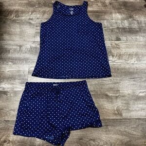 Croft & Barrow Sleepwear Polka Dot Pajama Set Size Large
